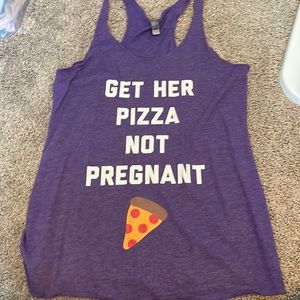 Get her pizza not pregnant tank